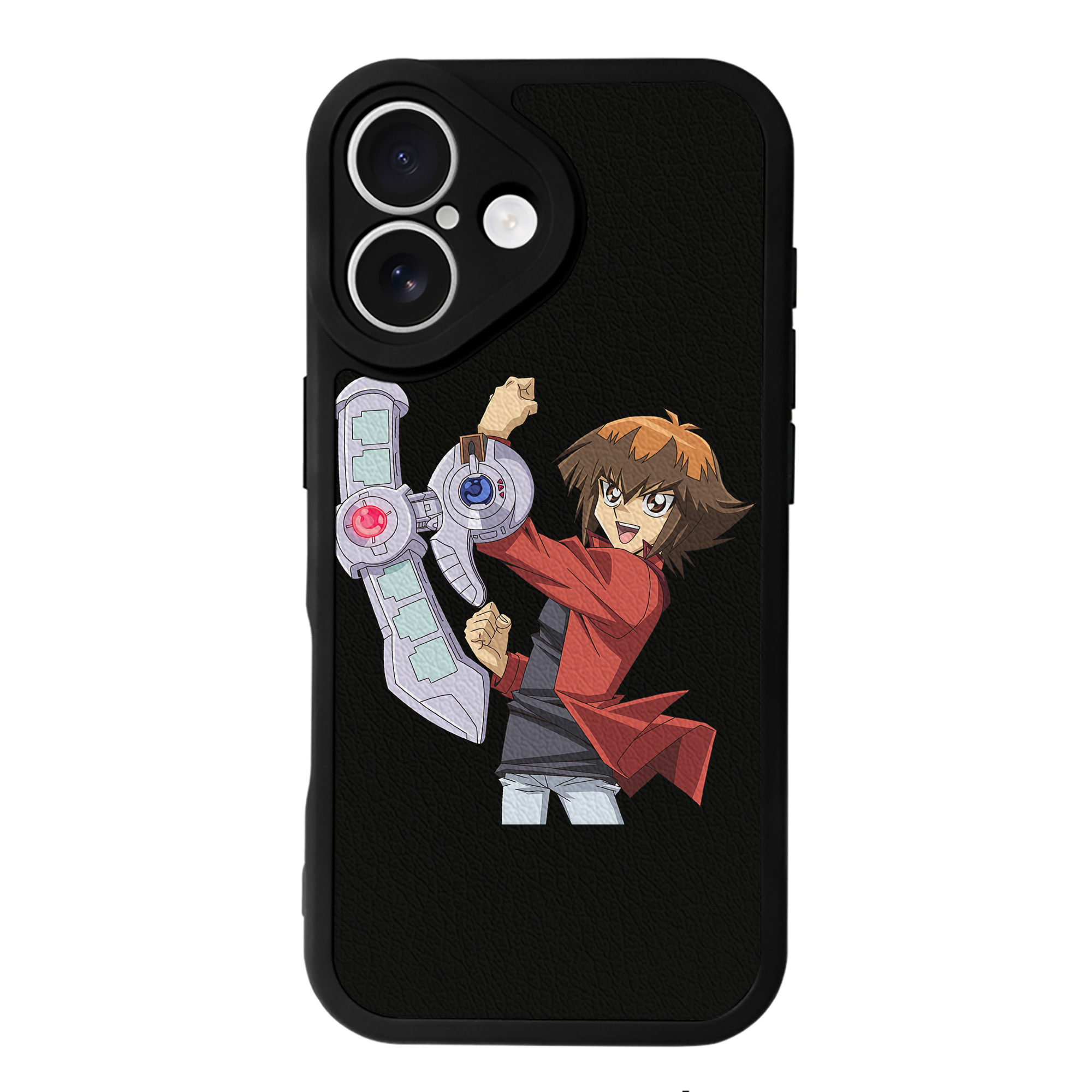（画像用） 遊☆戯☆王 Yu-Gi-Oh! 【iPhone 16シリーズ対応】シリコンスマホケース（レザー調） 材質：シリコン